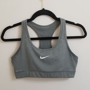 Gray Nike Pro Dri-Fit Sports Bra